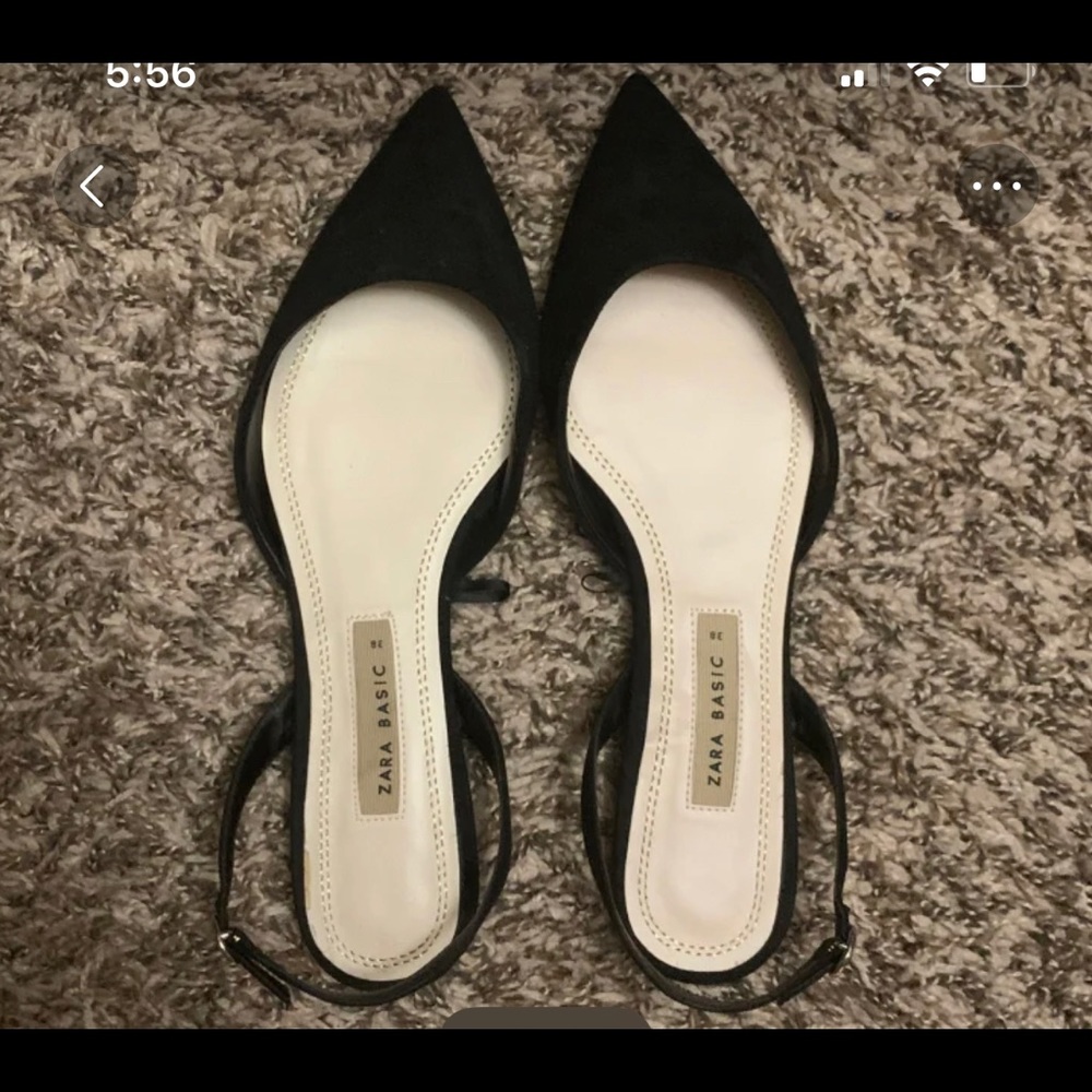 Like new Zara pointed toe slingback flats